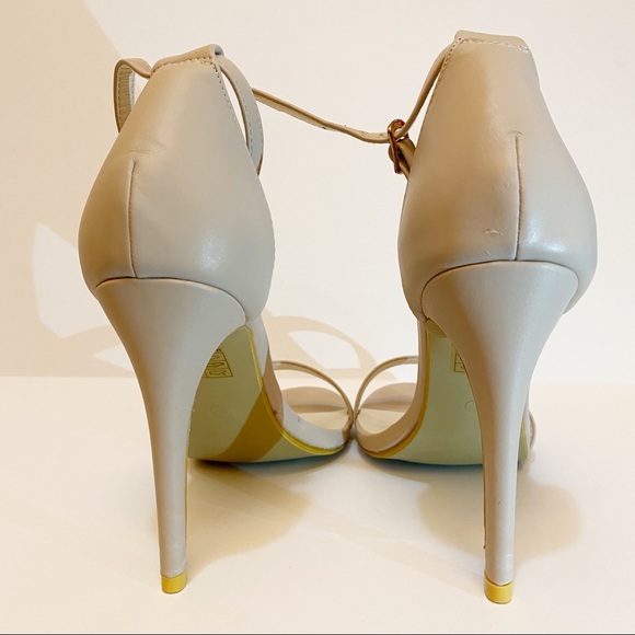 PLT Nude Toe Strap Heels - Picture 3 of 3